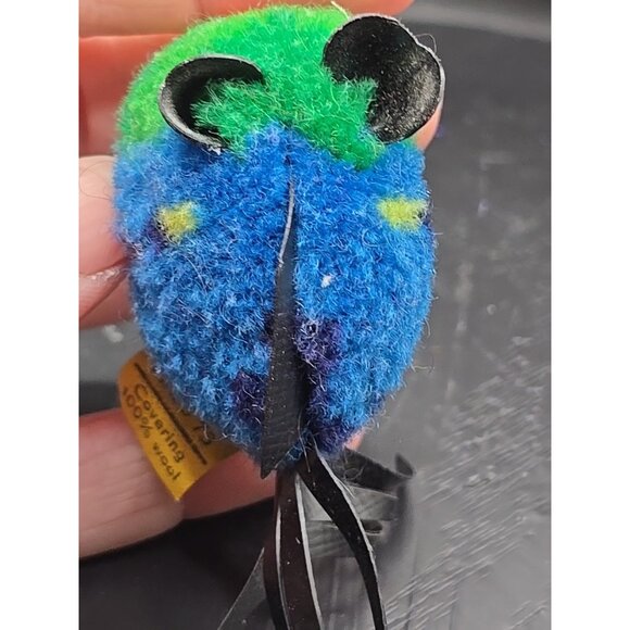 Steiff Woolen Blue Coral Fish 1977  7361/07 ID Button and Tag 3.5in Vintage - Picture 9 of 10